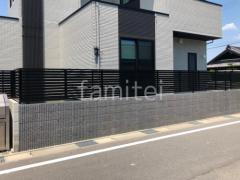 アルミ形材 フェンス LIXIL AB YS2型 横スリット2  ブロック塀 （化粧ブロック） 東洋工業 ライク 